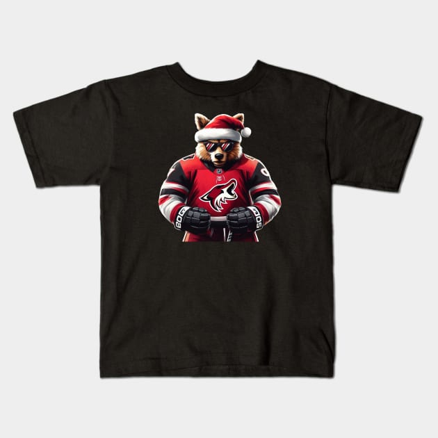 Arizona Coyotes Christmas Kids T-Shirt by Americansports